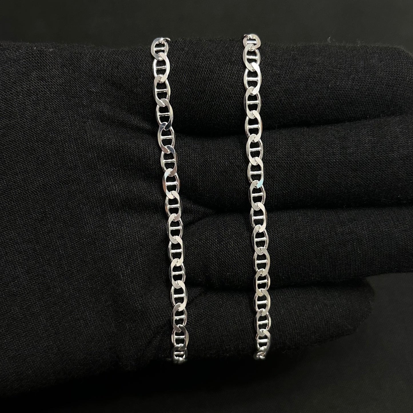 4MM Sterling Silver Mariner Chain