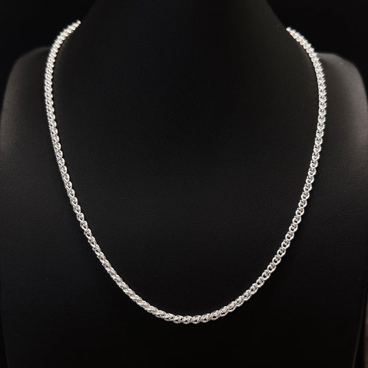 3MM Sterling Silver Wheat Chain