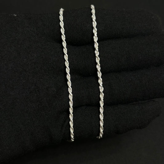 2MM Sterling Silver Rope Chain