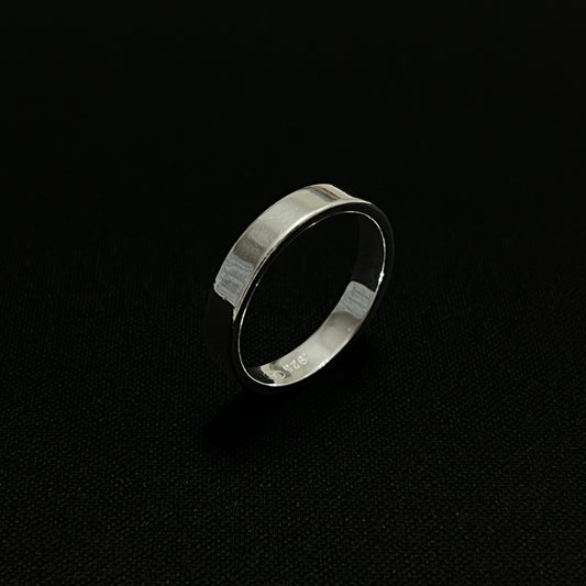 Sterling Silver 4MM Flat Band Ring