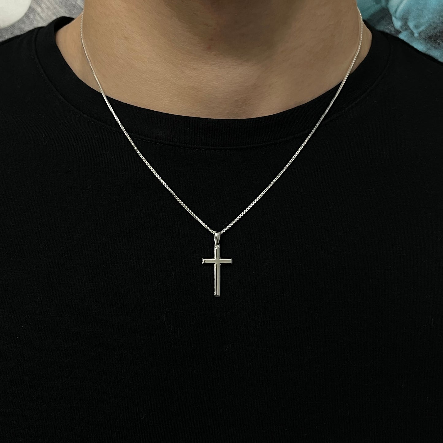 Sterling Silver Basic Cross Necklace
