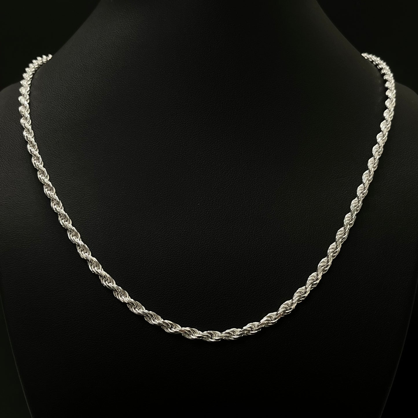 4MM Sterling Silver Rope Chain