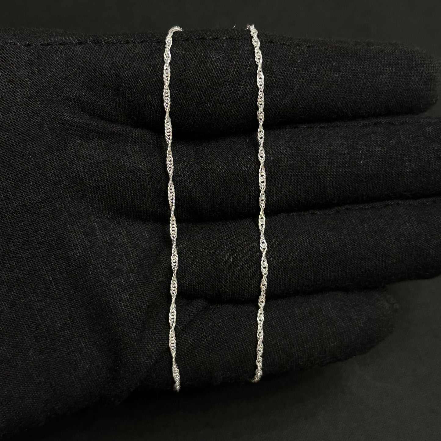 2MM Sterling Silver Singapore Rope Chain