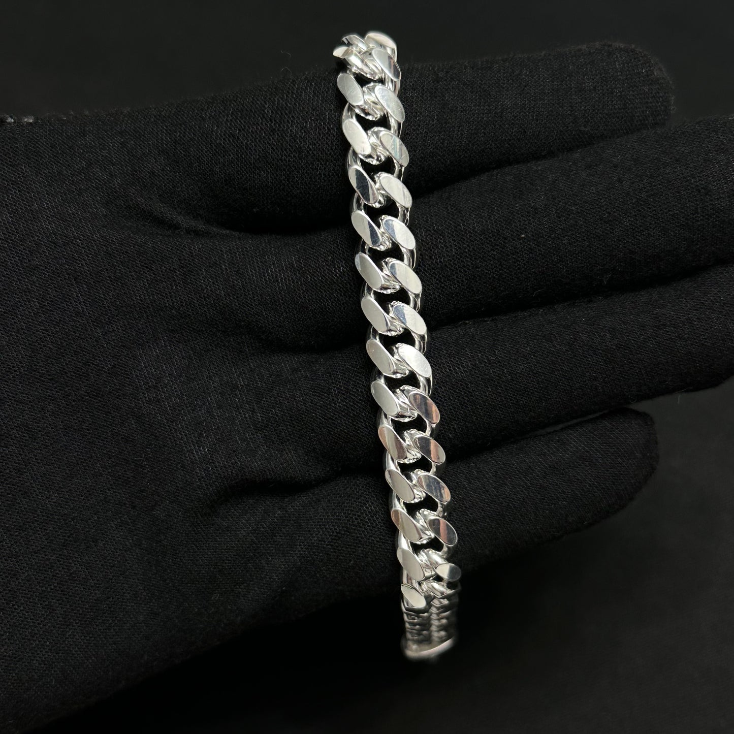 10MM Sterling Silver Miami Cuban Link Bracelet