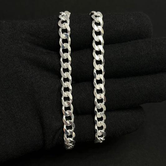 7.5MM Sterling Silver Curb Chain