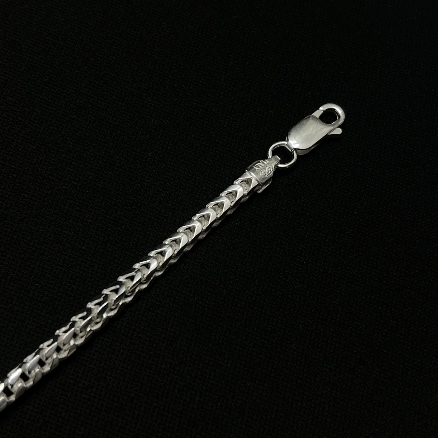 3MM Sterling Silver Franco Chain