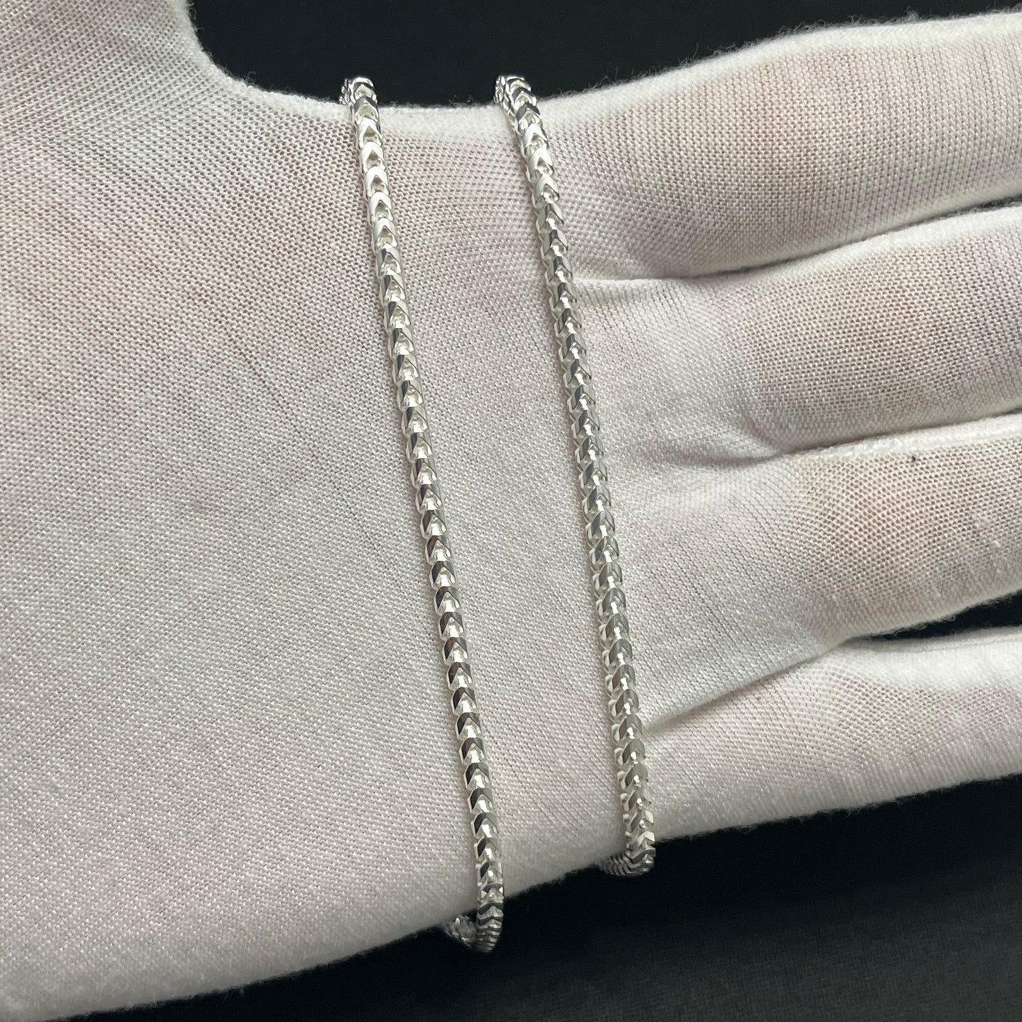 3MM Sterling Silver Franco Chain