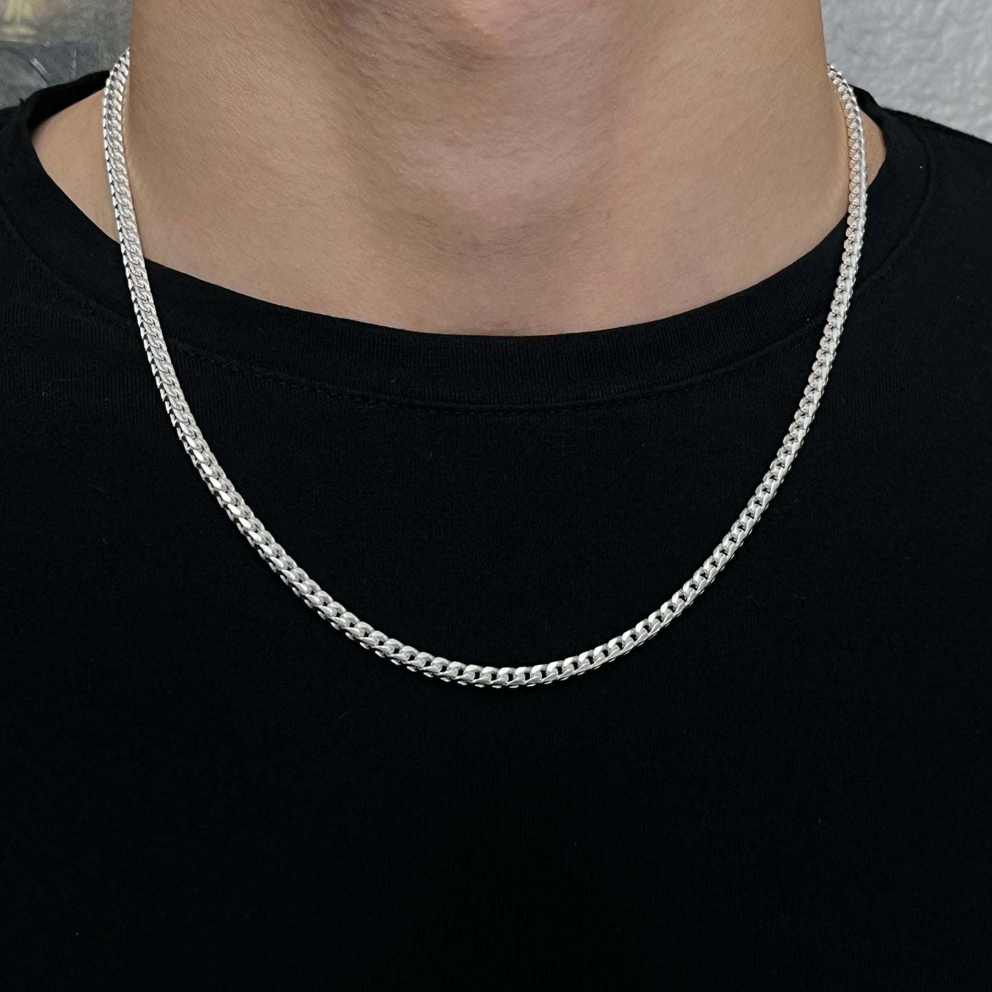 3MM Sterling Silver Franco Chain