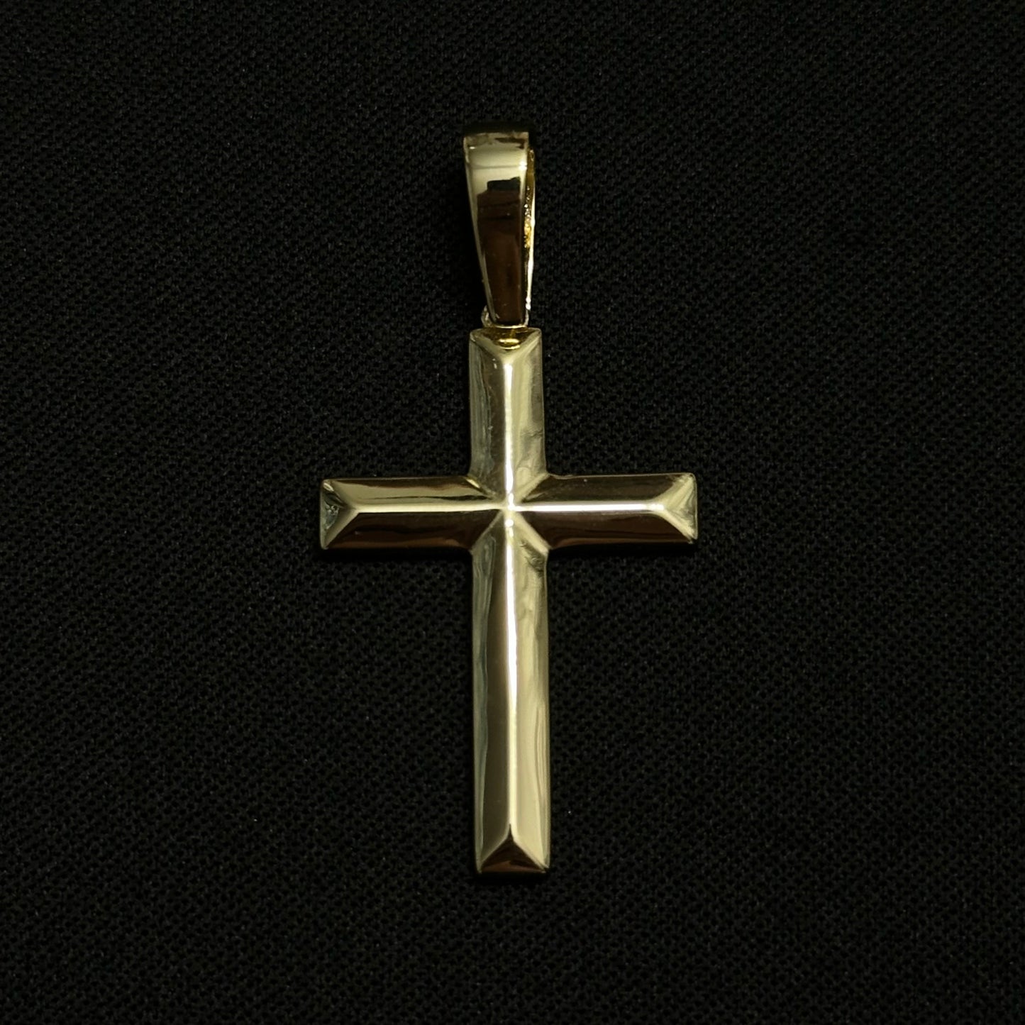 Sterling Silver Vermeil Plain Cross Pendant