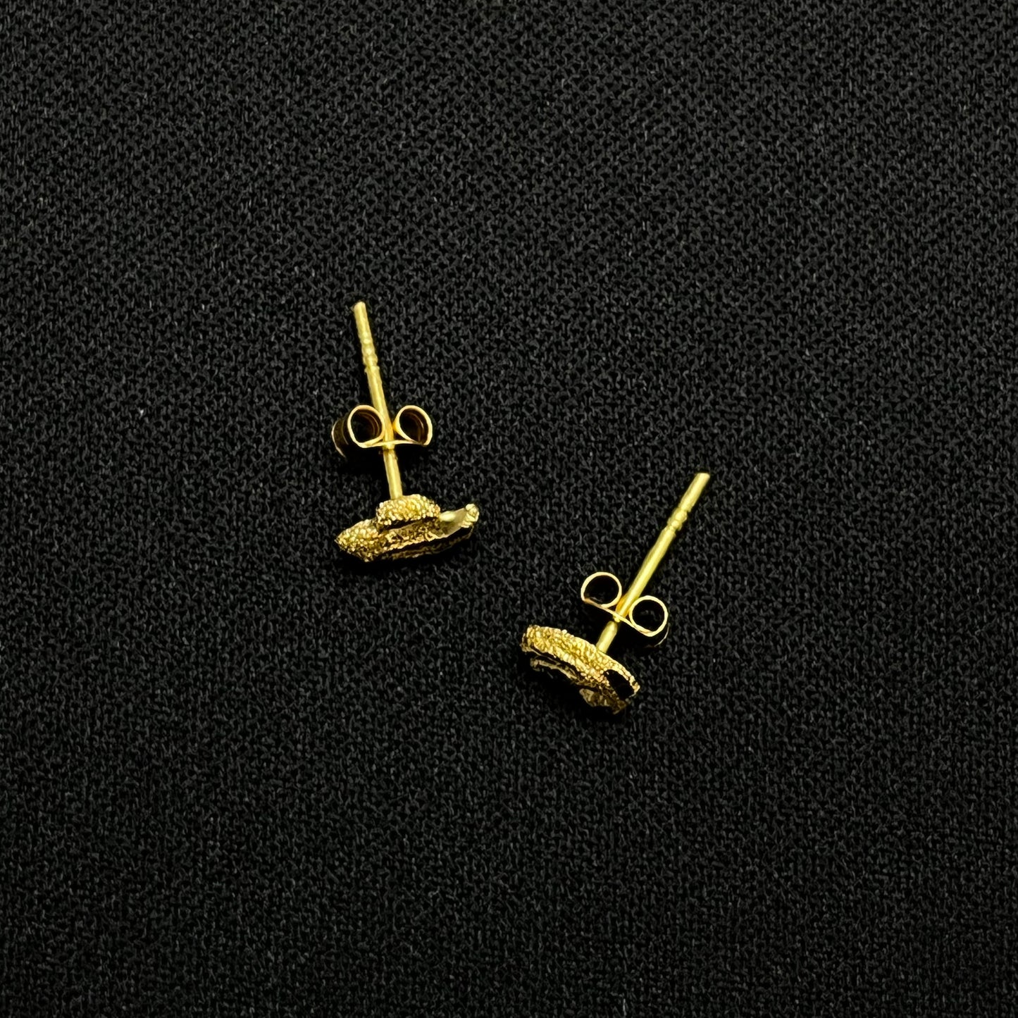 23k Gold Swan Stud Earrings