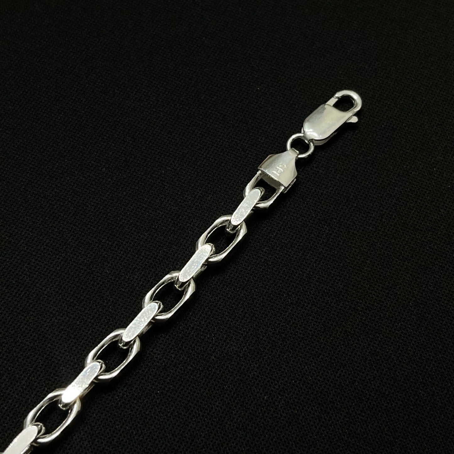 5MM Sterling Silver Anchor Bracelet