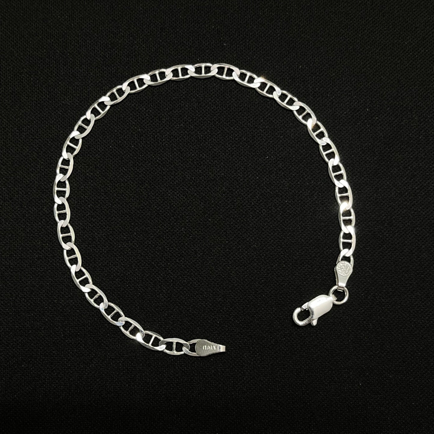3MM Sterling Silver Mariner Bracelet