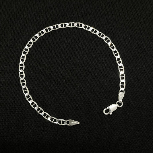 3MM Sterling Silver Mariner Bracelet