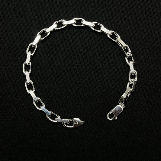 5MM Sterling Silver Anchor Bracelet