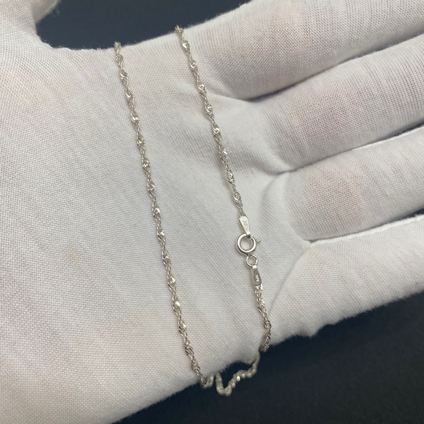 2MM Sterling Silver Singapore Rope Chain