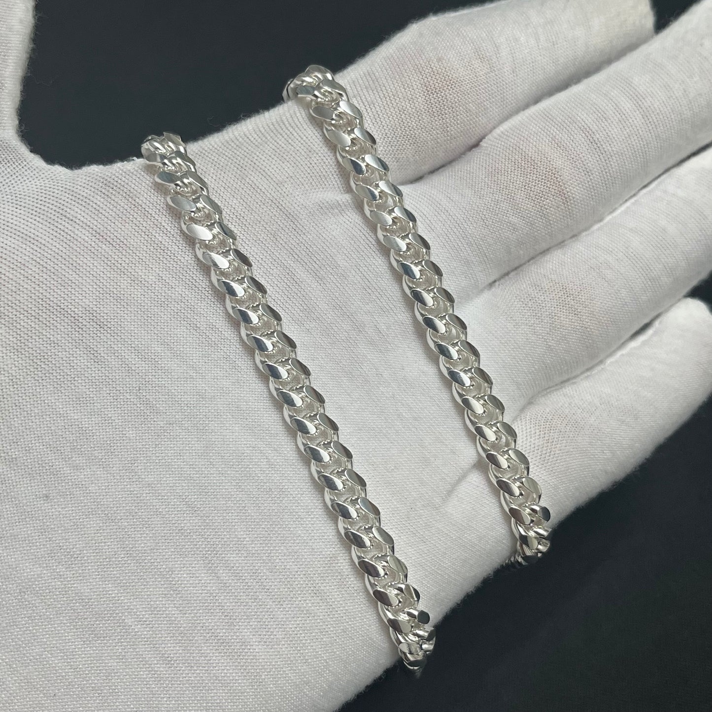 7MM Sterling Silver Miami Cuban Link Chain