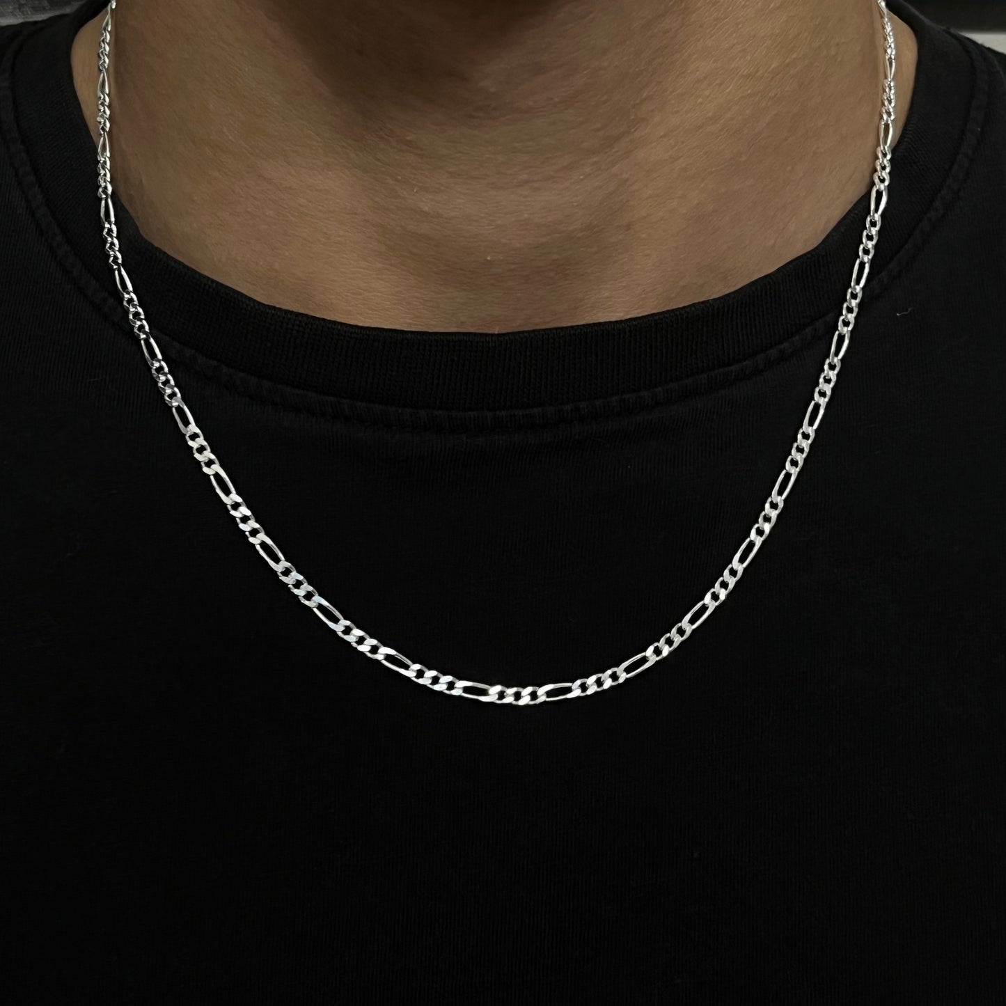 3MM Sterling Silver Classic Figaro Chain