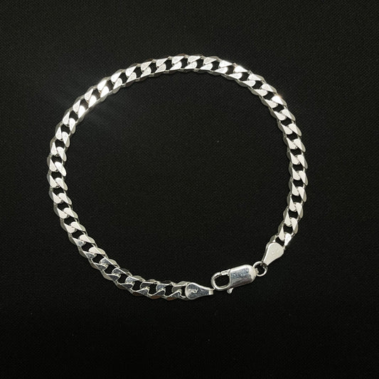 6MM Sterling Silver Curb Bracelet