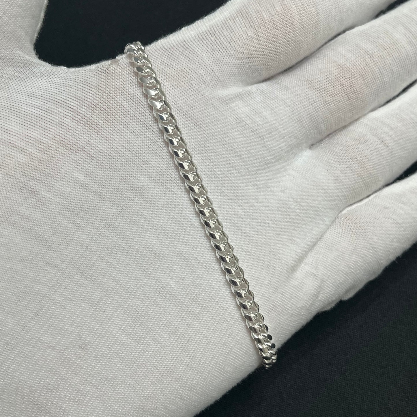 5MM Sterling Silver Miami Cuban Link Bracelet