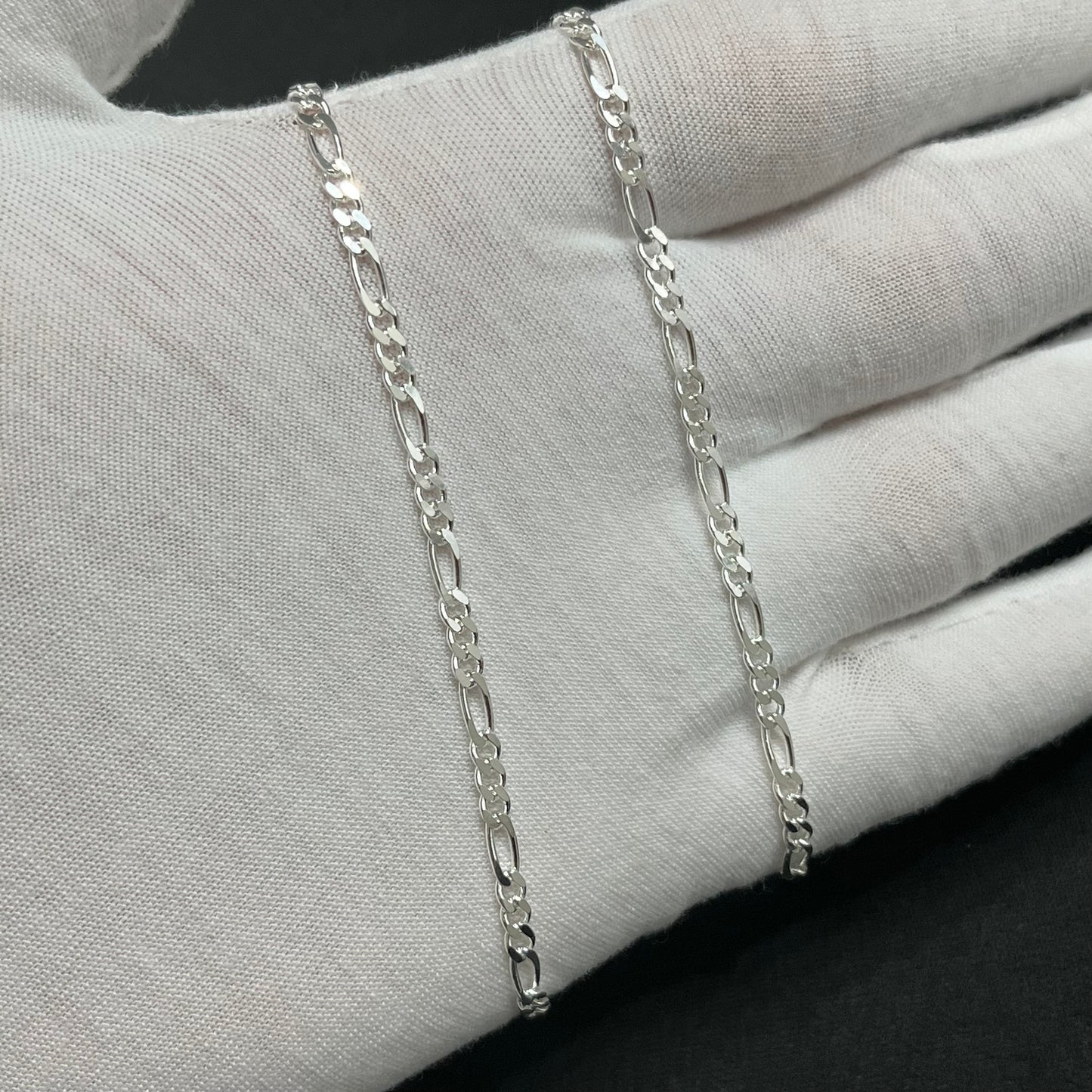 3MM Sterling Silver Classic Figaro Chain