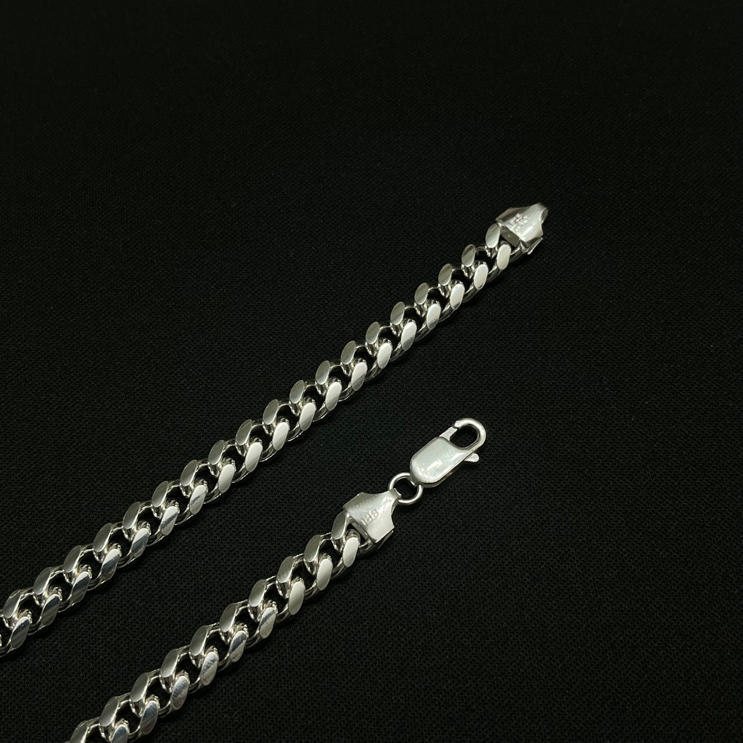 7MM Sterling Silver Miami Cuban Link Chain