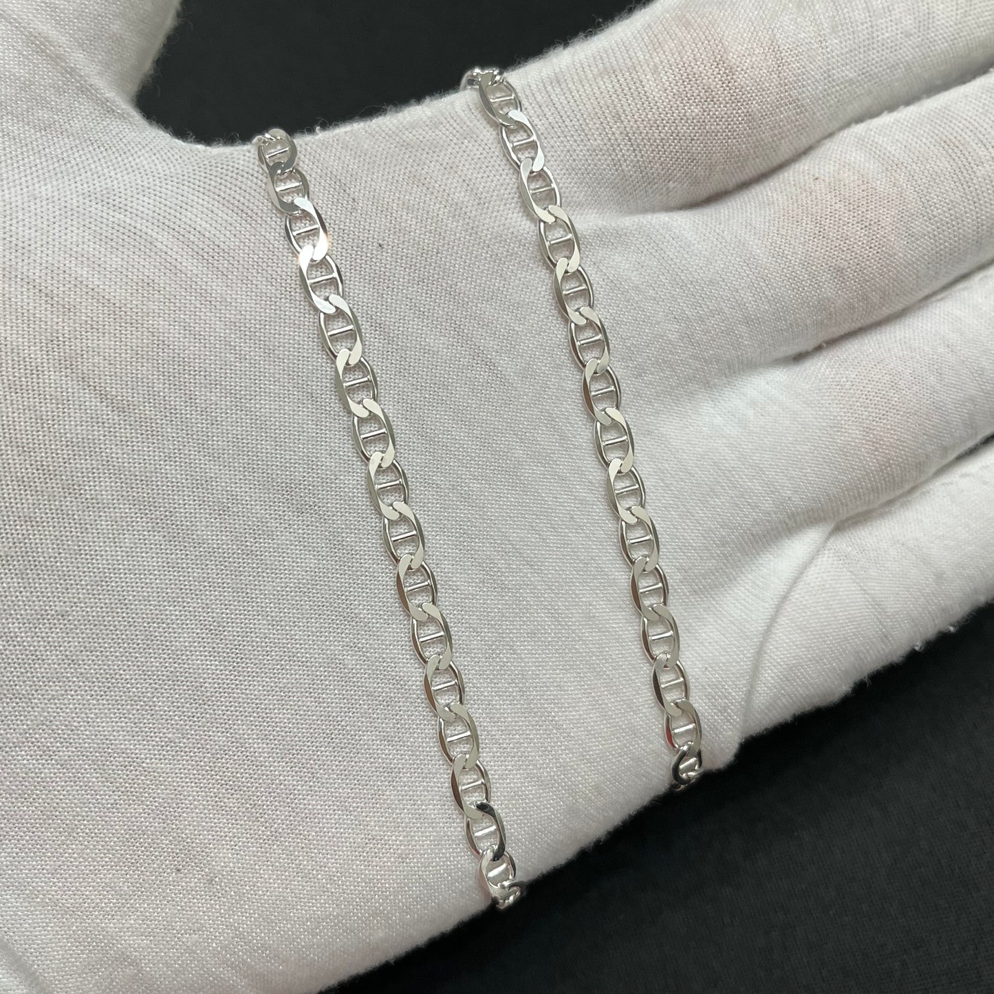 4MM Sterling Silver Mariner Chain