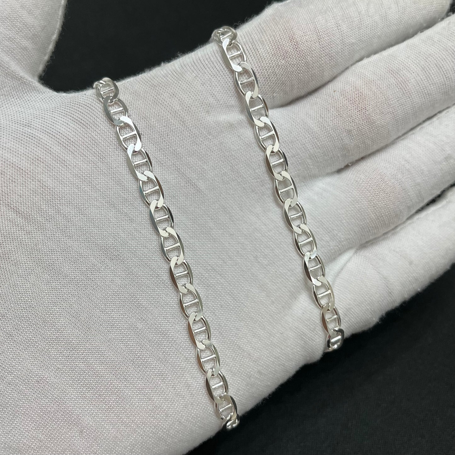 5MM Sterling Silver Mariner Chain