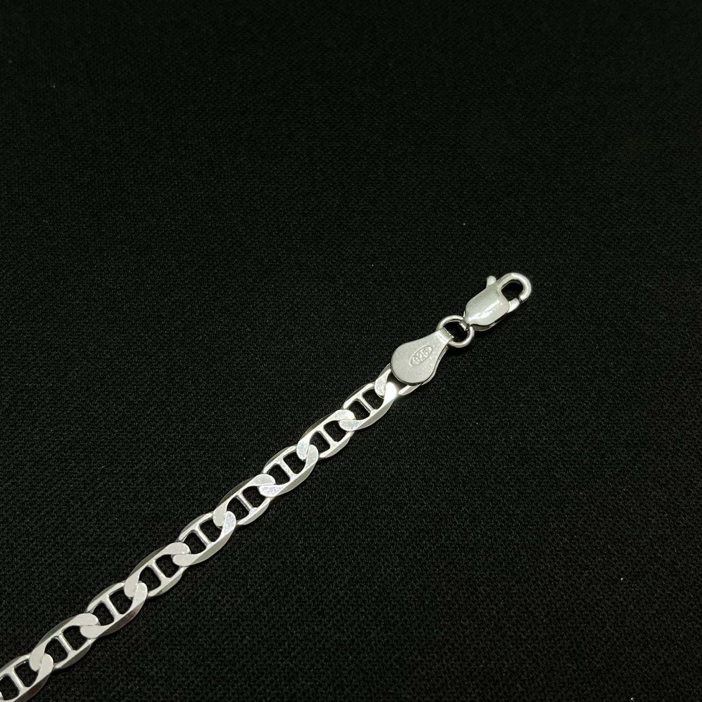 4MM Sterling Silver Mariner Bracelet